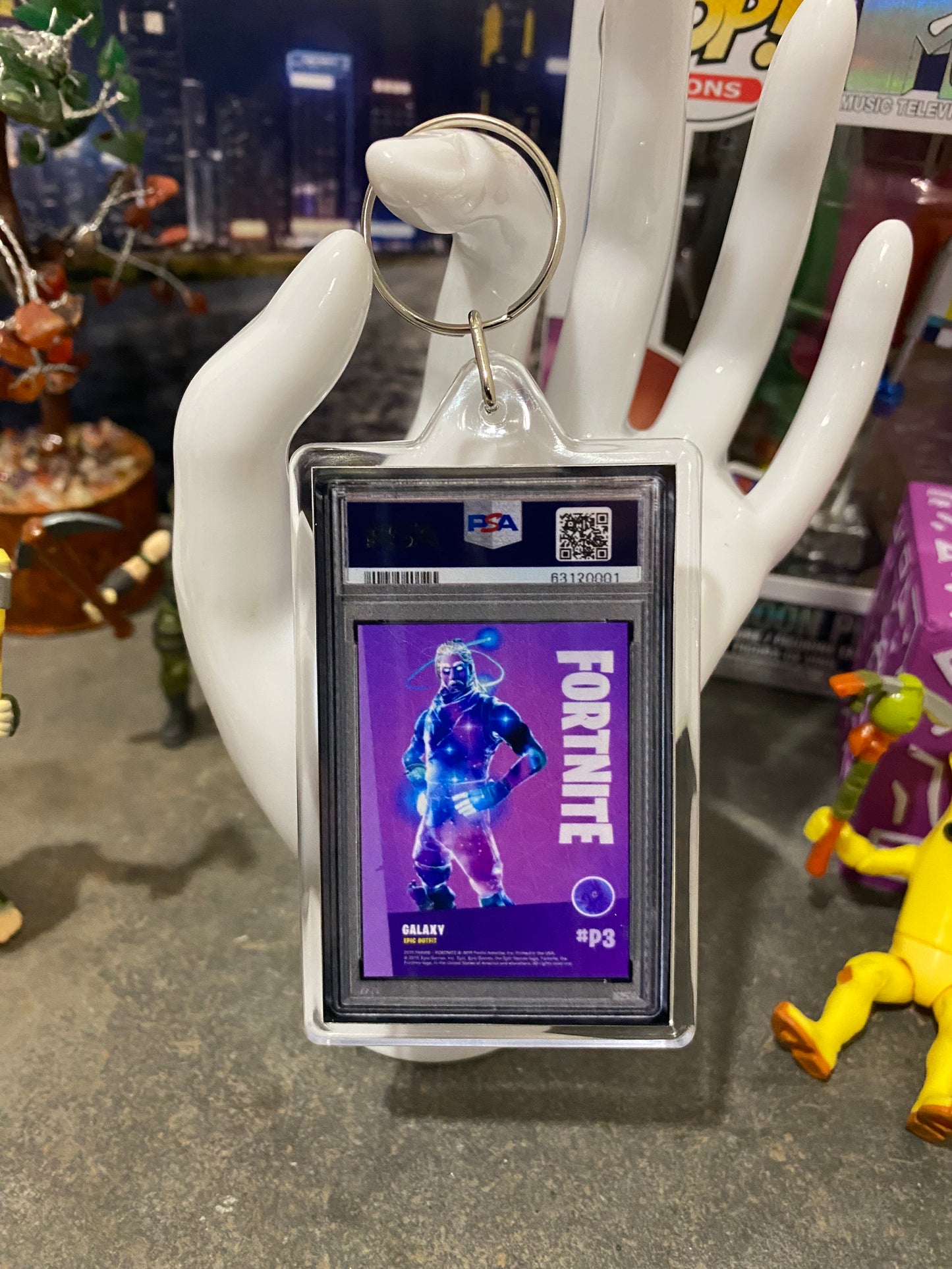 2019 Fortnite Galaxy PSA Slab Keychain