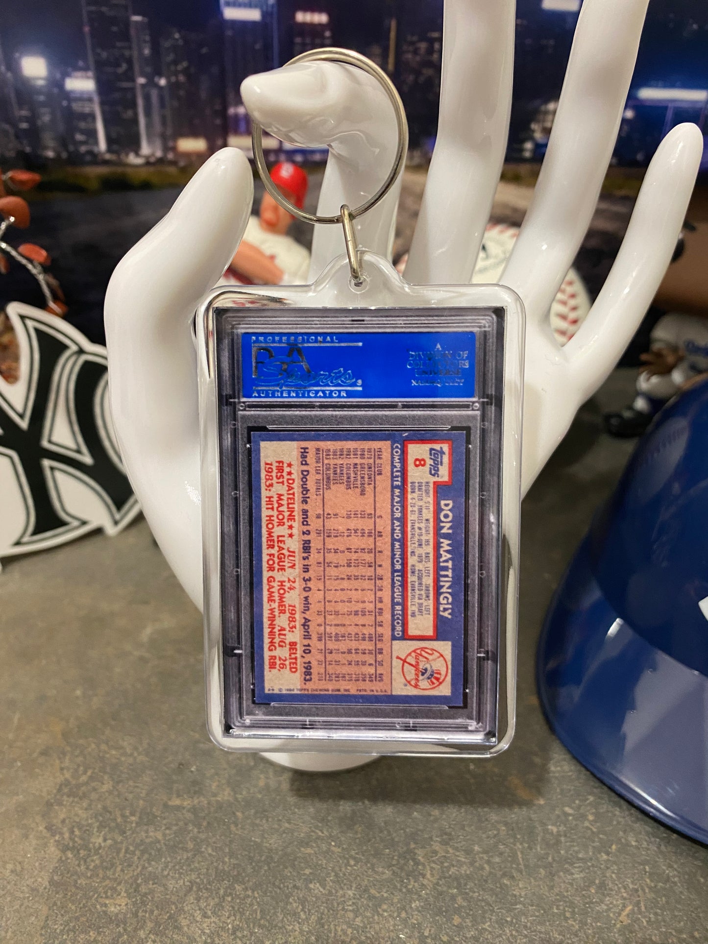 1984 Topps Don Mattingly PSA Slab Keychain
