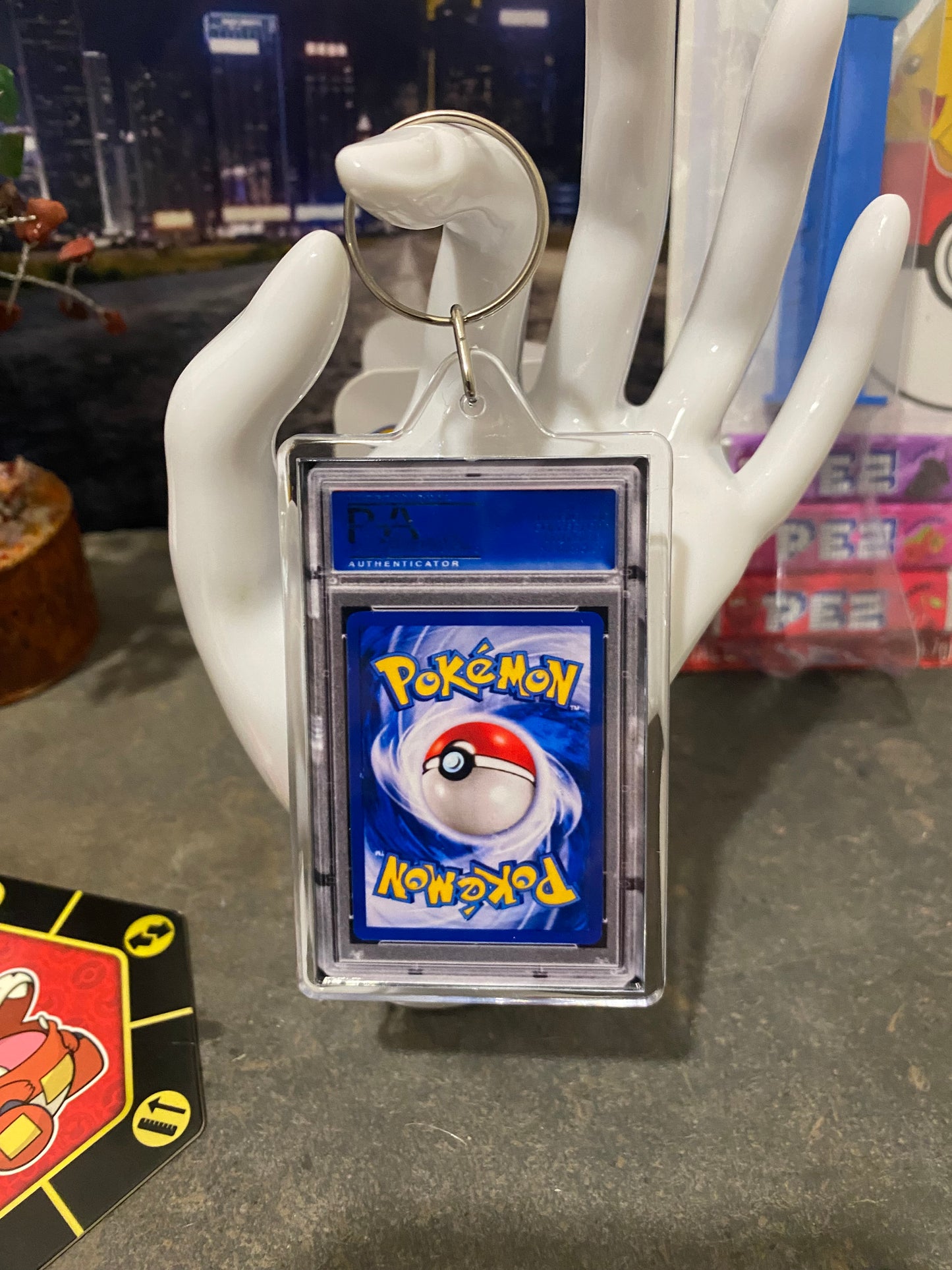1999 Pokémon Gyarados Holo PSA Slab Keychain
