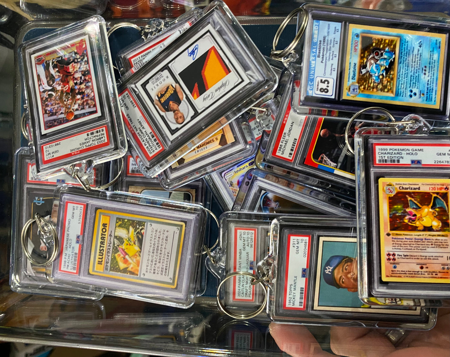 2025 Donruss Jaxson Dart Downtown (Gold) PSA Slab Keychain