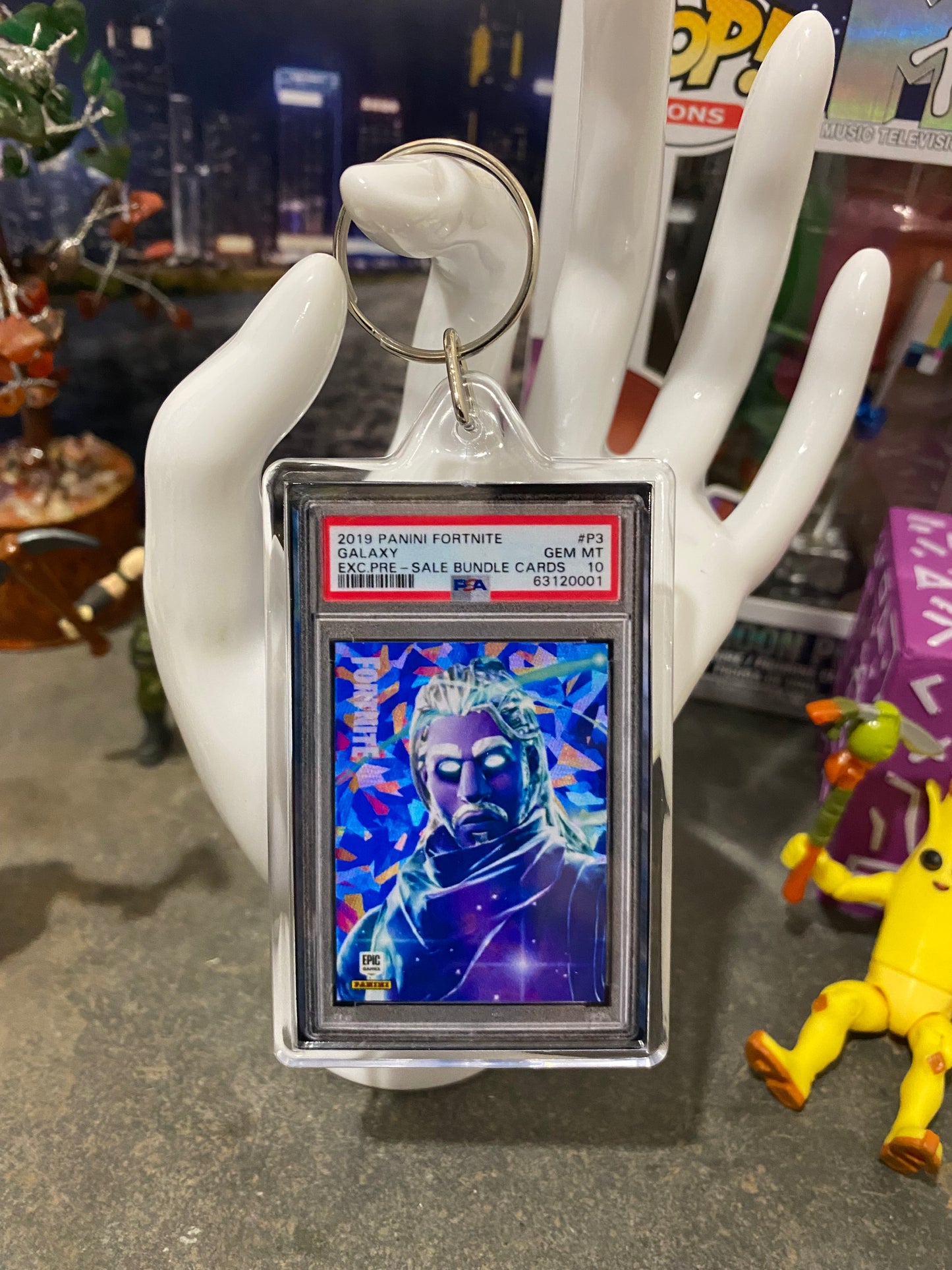 2019 Fortnite Galaxy PSA Slab Keychain
