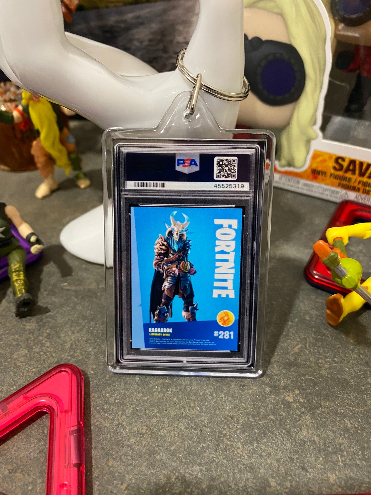 2019 Fortnite Ragnarok PSA Slab Keychain