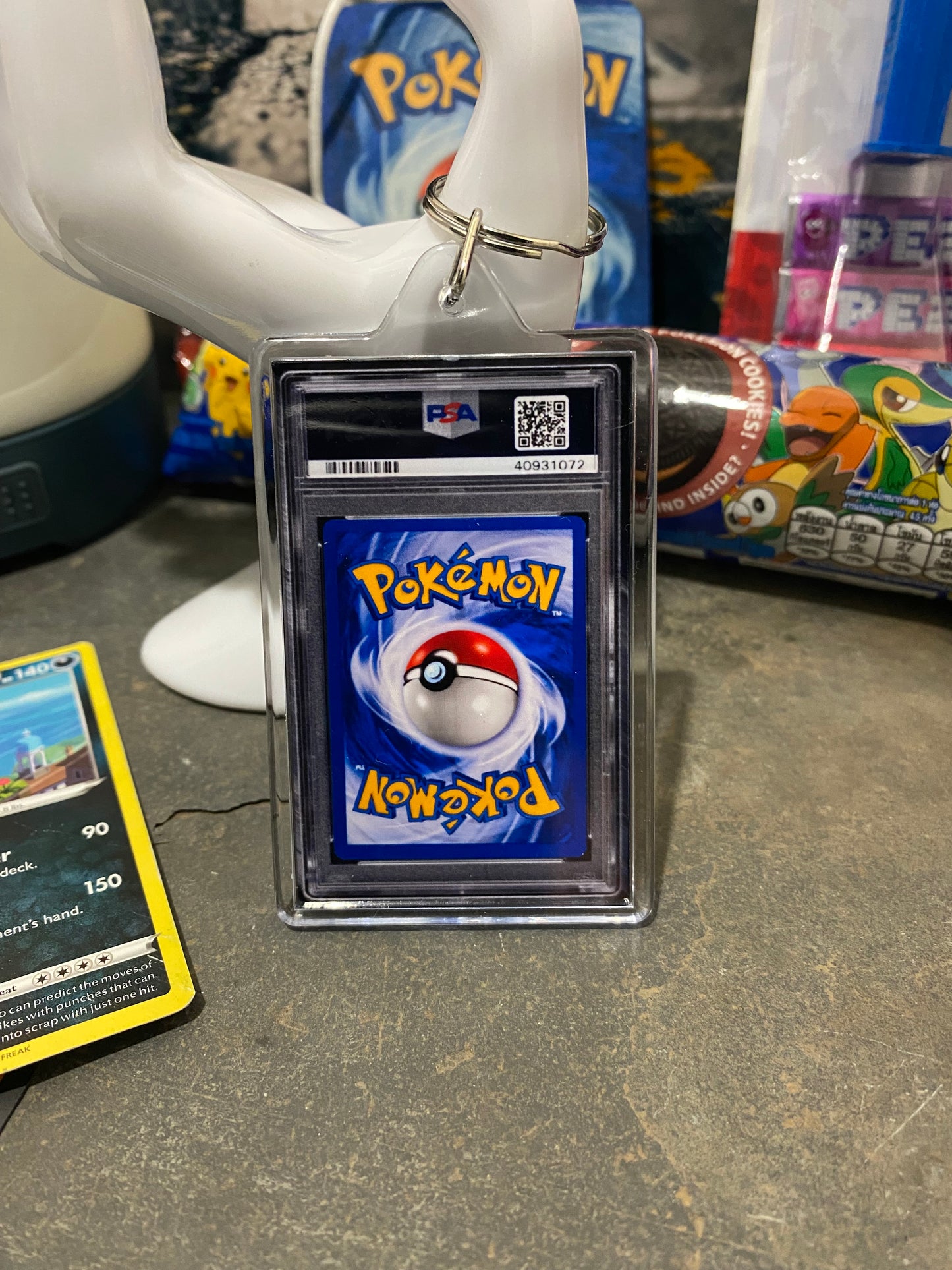 2000 Pokémon Japanese Charizard PSA Slab Keychain
