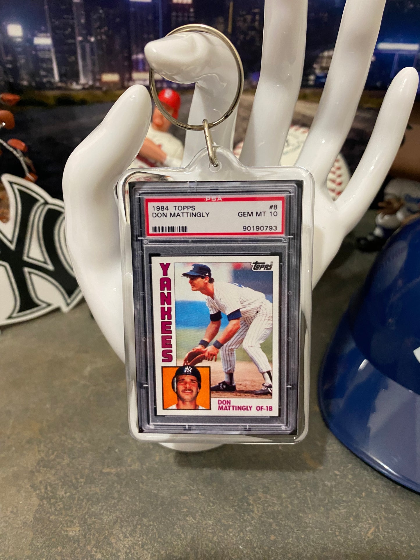 1984 Topps Don Mattingly PSA Slab Keychain