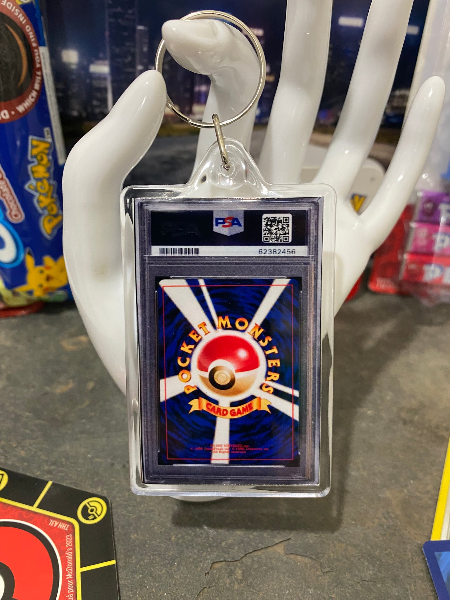 1996 Pokémon Japanese Mewtwo PSA Slab Keychain
