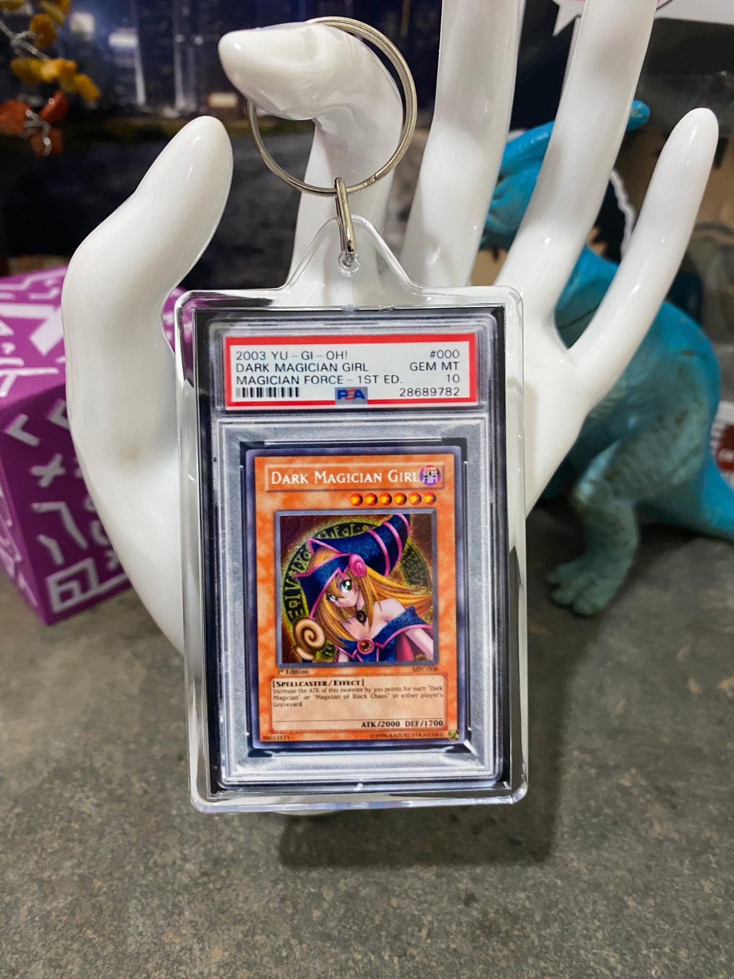 2023 Yu-Gi-Oh! Dark Magician Girl PSA Slab Keychain