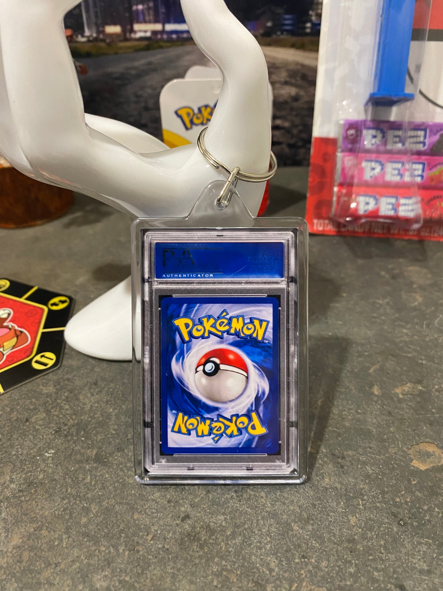 1999 Pokémon Gyarados Holo PSA Slab Keychain
