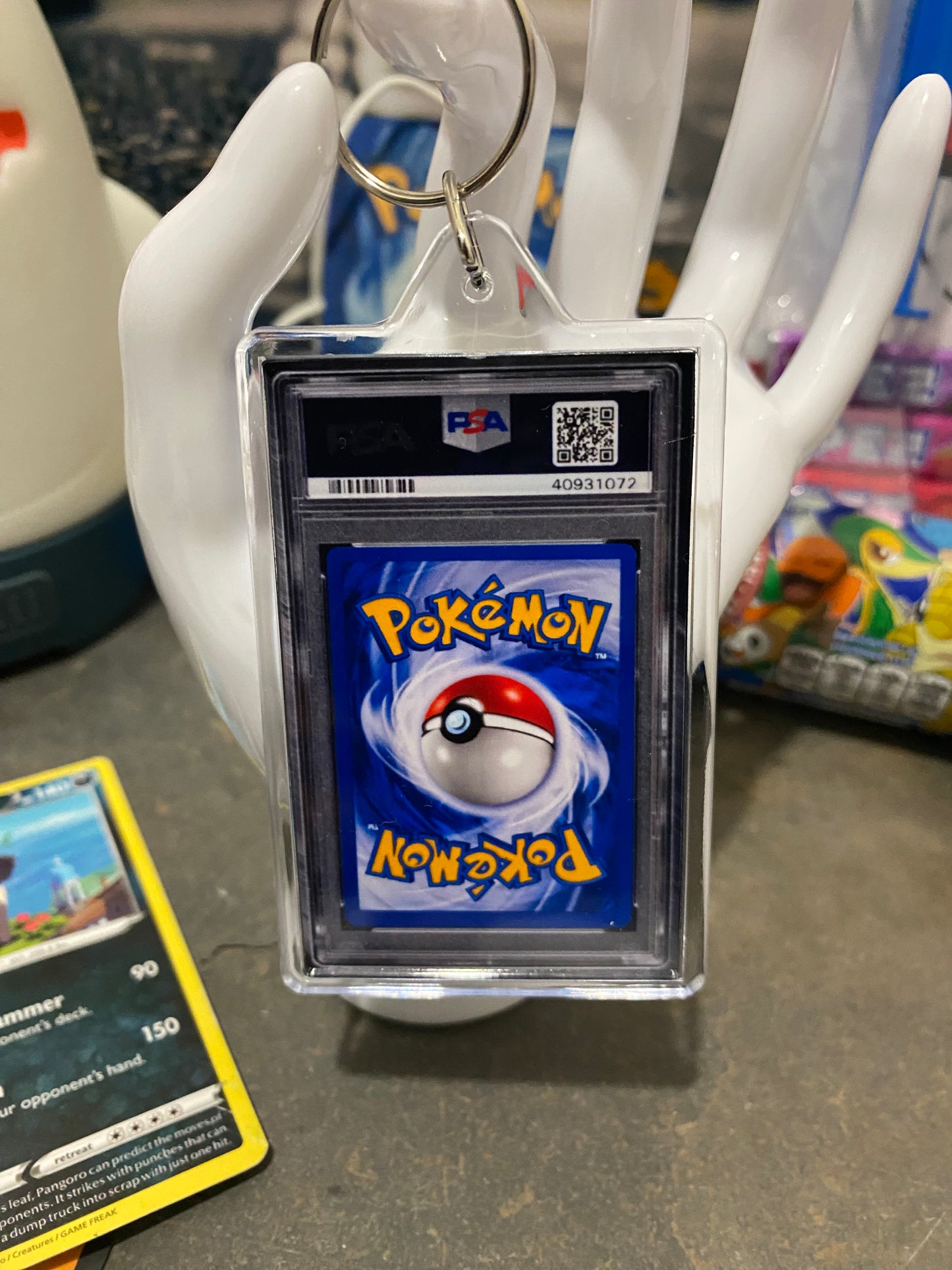 2000 Pokémon Japanese Charizard PSA Slab Keychain