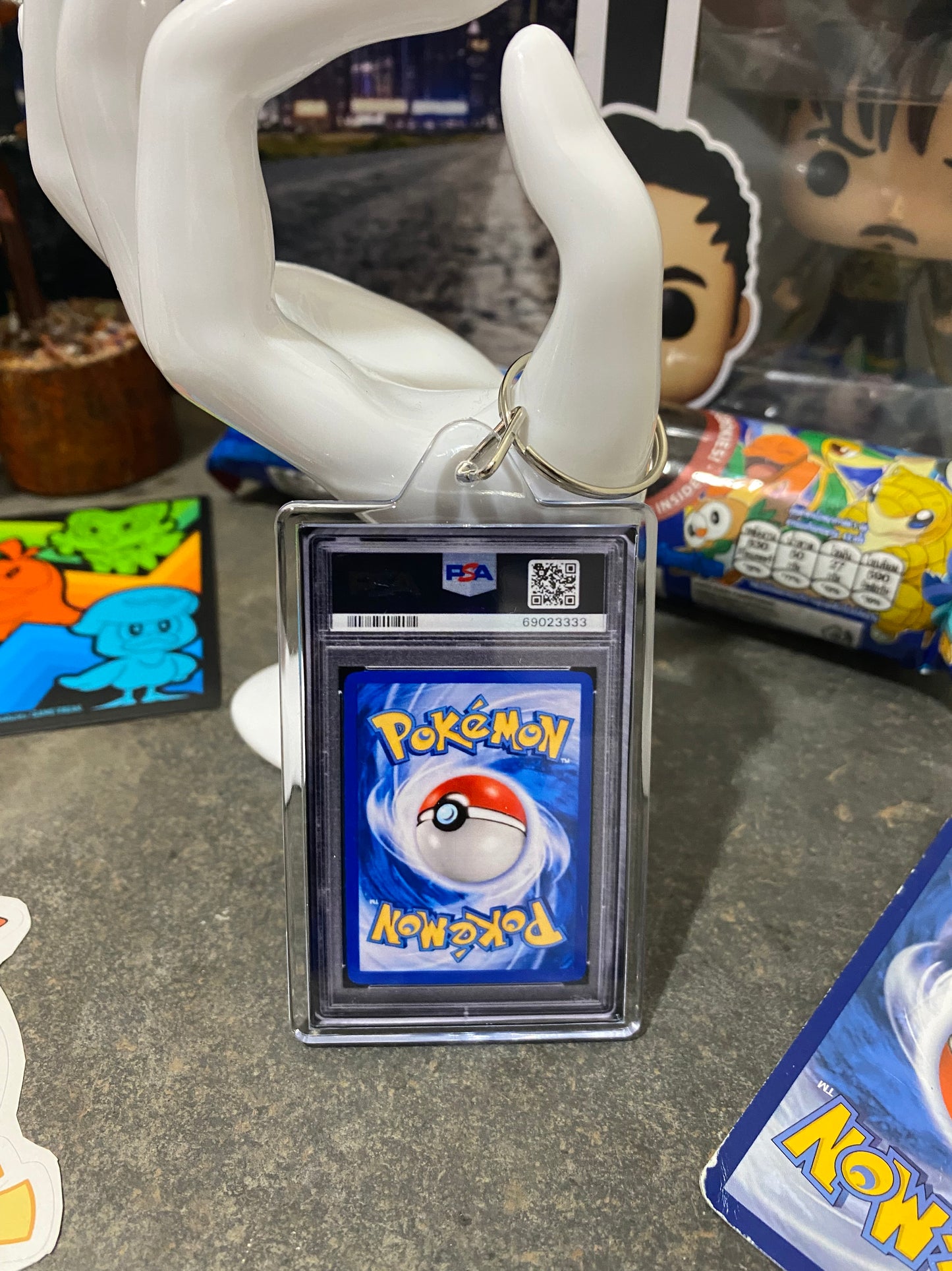 2004 Pokémon Ex Charmeleon PSA Slab Keychain