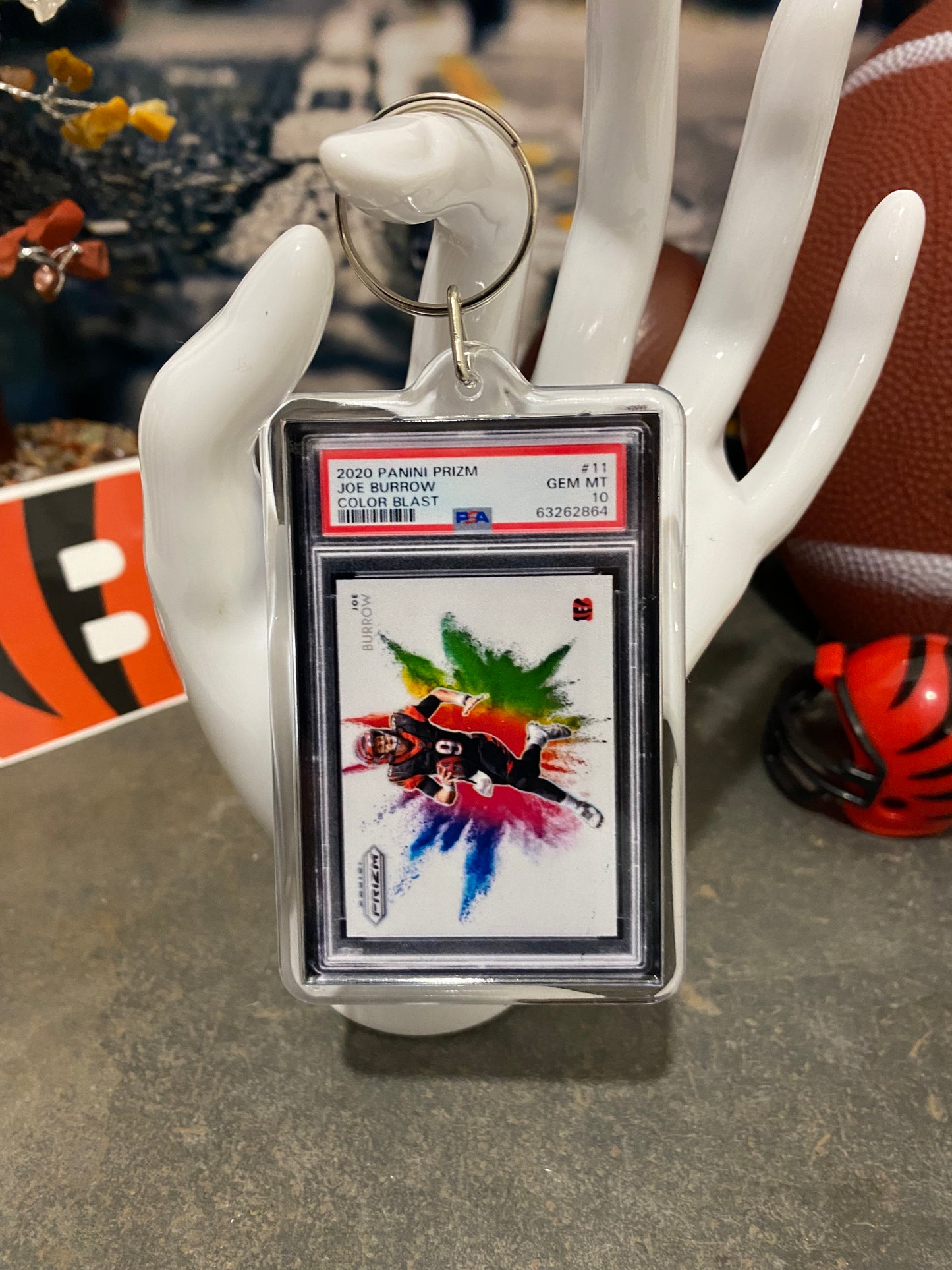 Joe Burrow Color Blast PSA 10