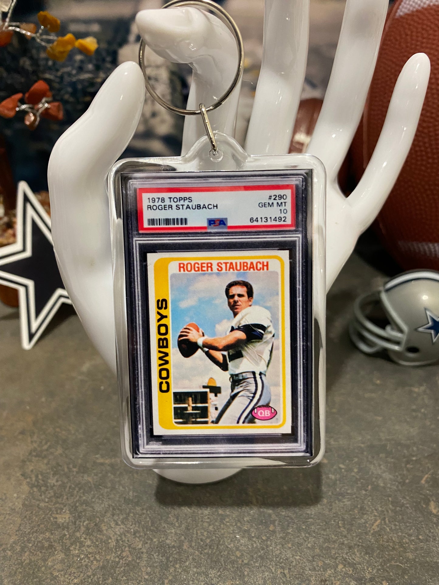 Roger Staubach PSA slab
