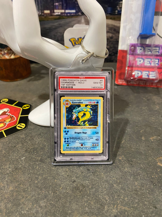 1999 Pokémon Gyarados Holo PSA Slab Keychain