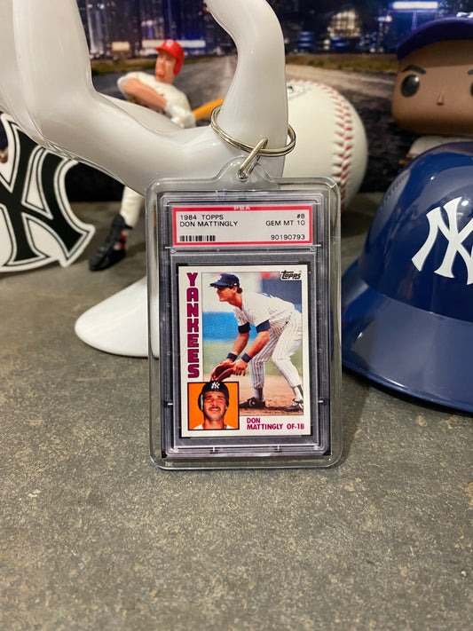 1984 Topps Don Mattingly PSA Slab Keychain