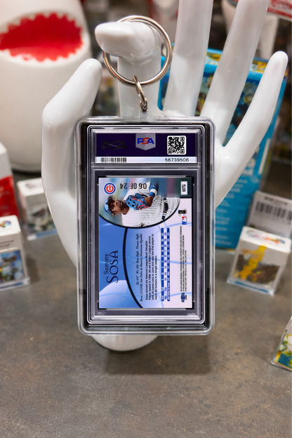1999 Fleer Brilliants Sammy Sosa PSA Slab Keychain