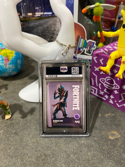 2019 Fortnite Cloaked Star PSA Slab Keychain