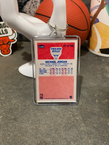 1986 Fleer Michael Jordan Rookie Slab Keychain