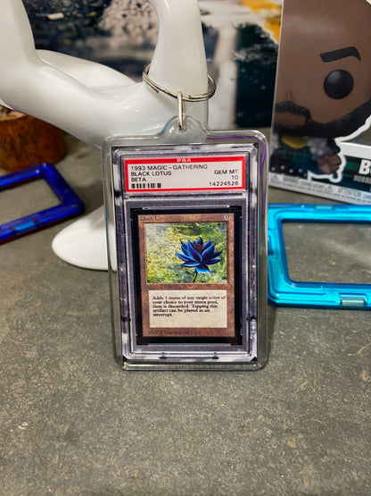 1993 Magic The Gathering Black Lotus (BETA) Mini Replica PSA Slab Keyc The Velcro Viking 1993 Magic The Gathering Black Lotus (BETA) Mini Replica PSA Slab Keyc The Velcro Viking
