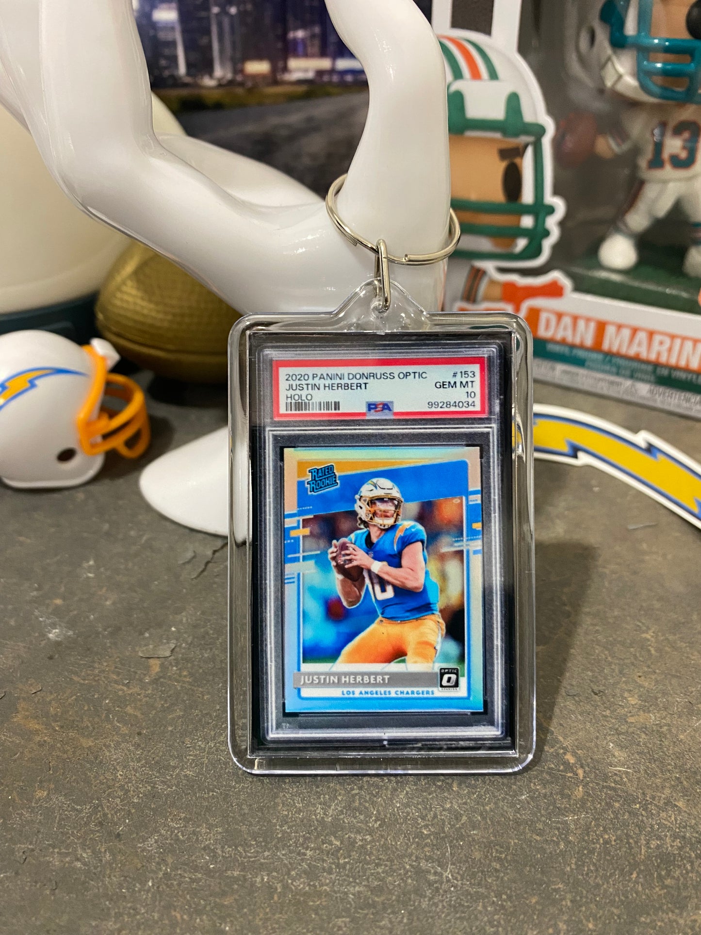 Justin Herbert Donruss OPTIC
