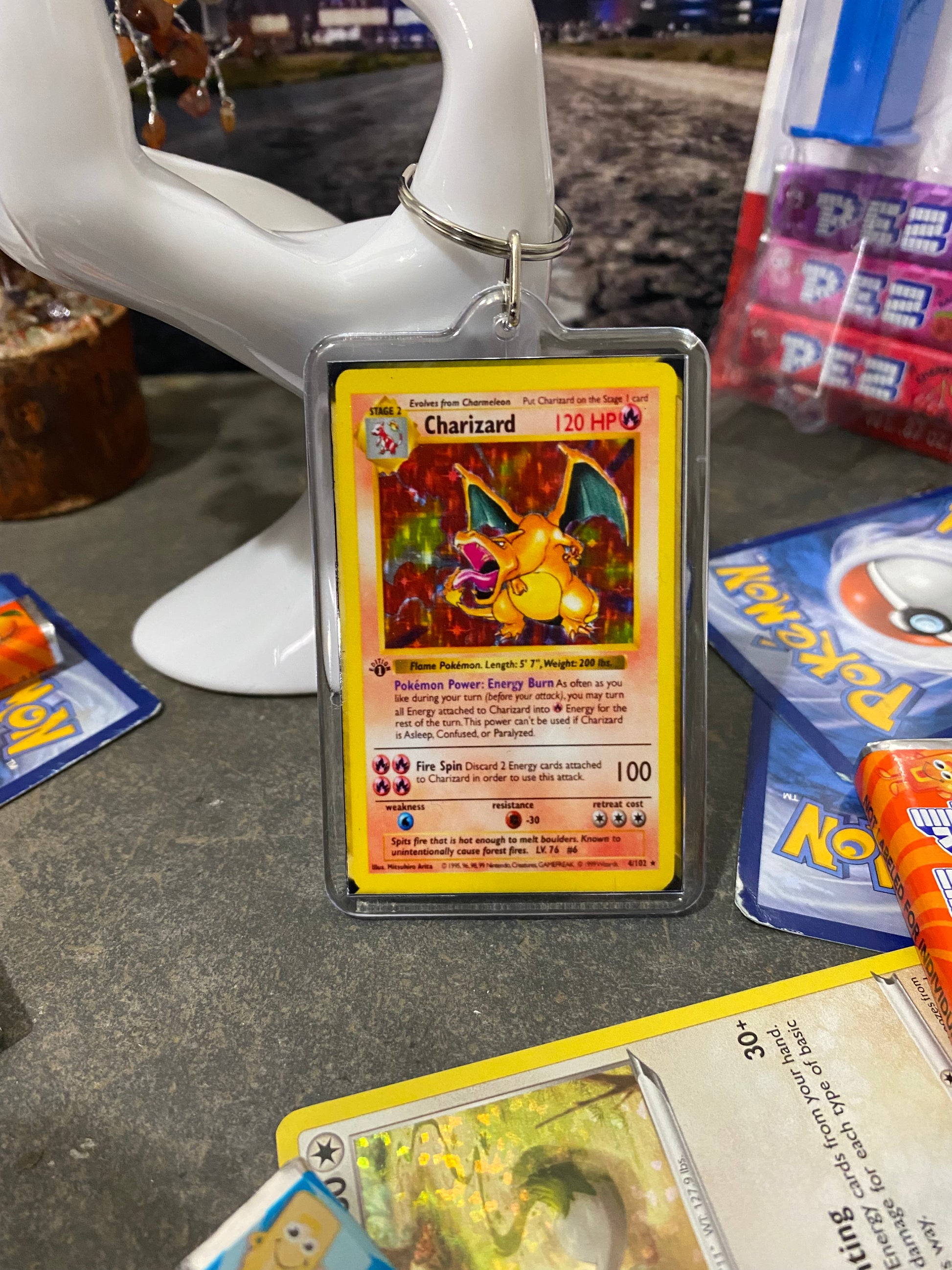 Pokmon Charizard Holo Keychain The Velcro Viking Pokmon Charizard Holo Keychain The Velcro Viking
