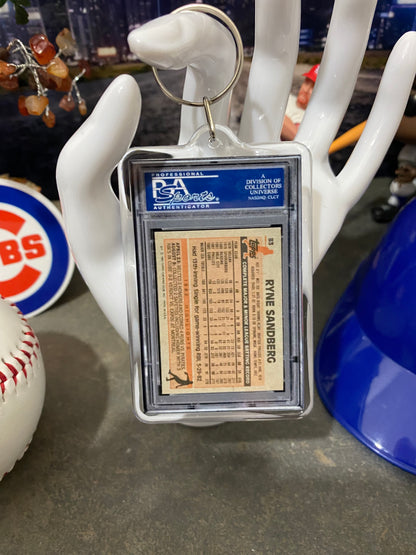 1983 Topps Ryne Sandberg Jr. PSA Slab Keychain