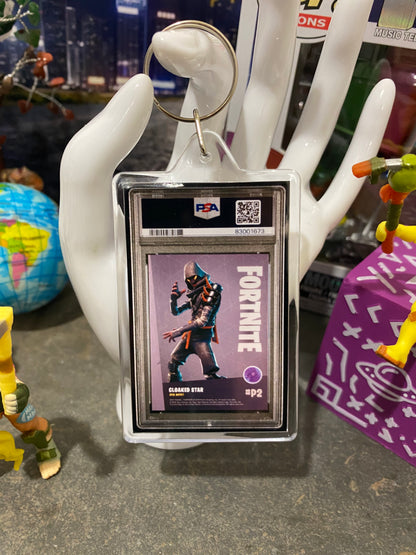 2019 Fortnite Cloaked Star PSA Slab Keychain