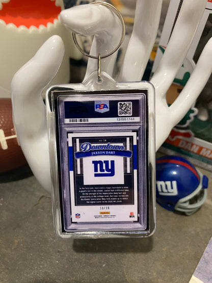 2025 Donruss Jaxson Dart Downtown (Gold) PSA Slab Keychain