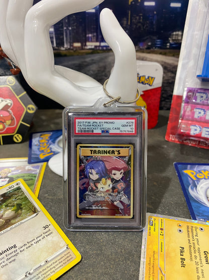 2017 Team Rocket Pokémon PSA Slab Keychain