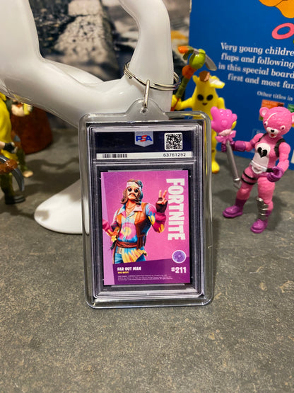 2019 Fortnite Far Out Man PSA Slab Keychain