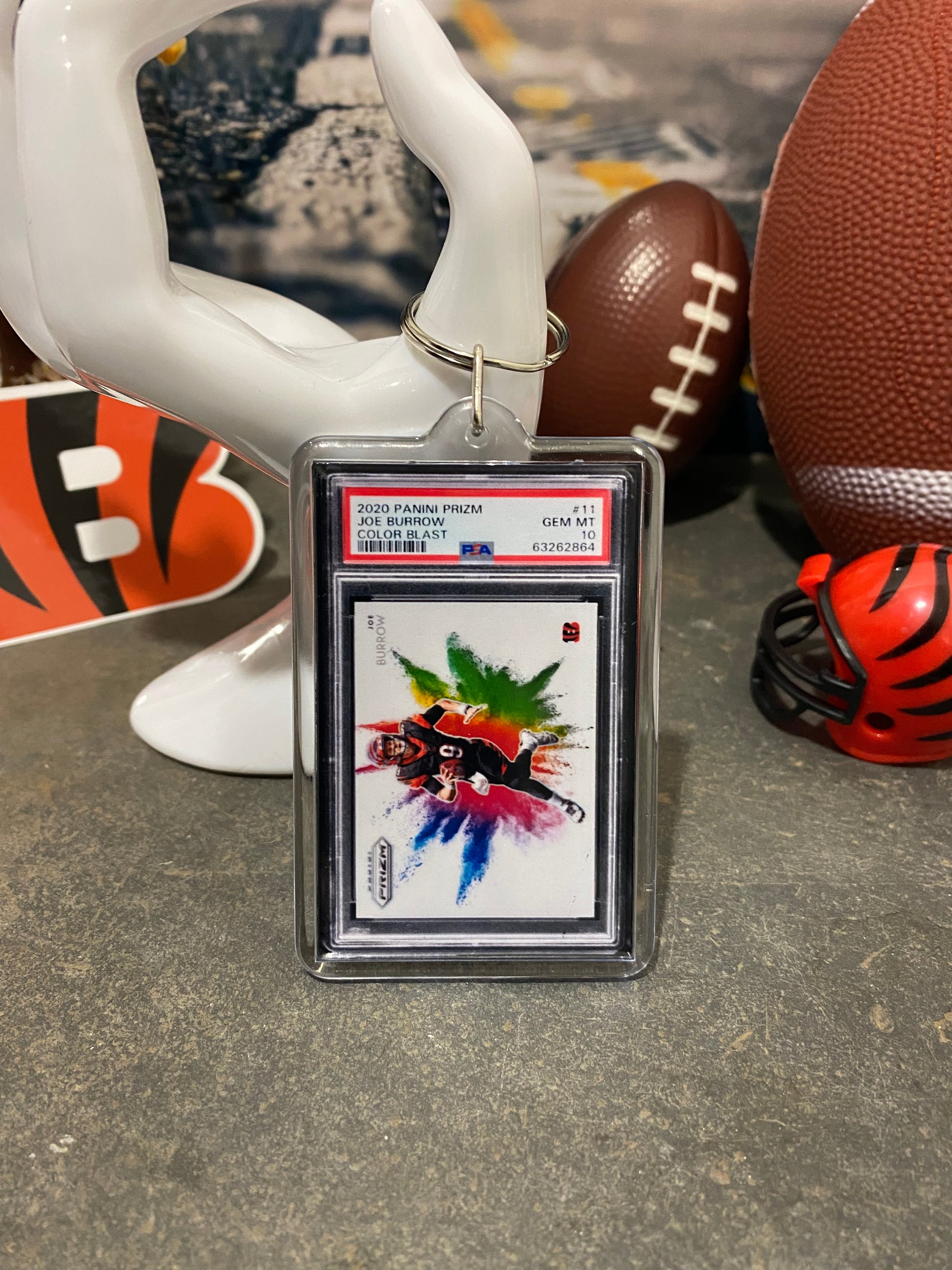 Joe Burrow Colorblast PSA 10