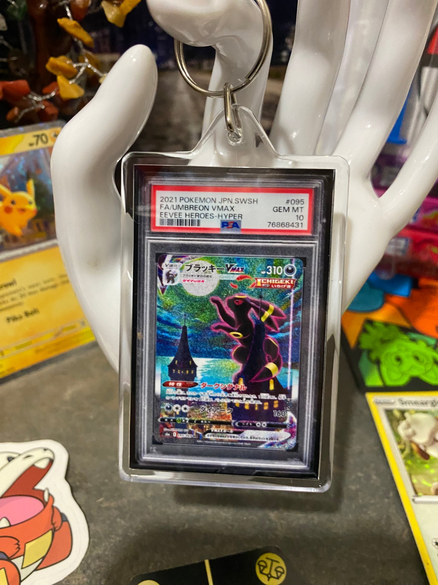 2021 Pokémon Japanese Umbreon PSA Slab Keychain