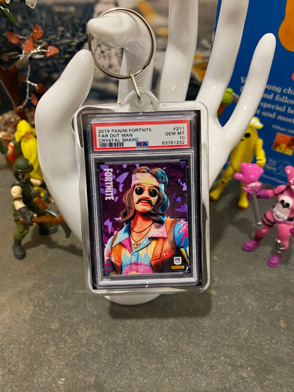 2019 Fortnite Far Out Man PSA Slab Keychain