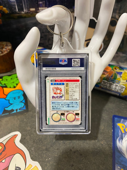 1996 Pokémon Charizard Prism PSA Slab Keychain