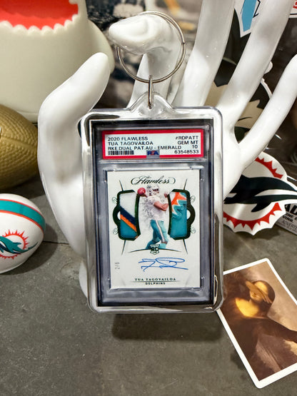 2020 Flawless Tua Tagovailoa PSA Slab Keychain
