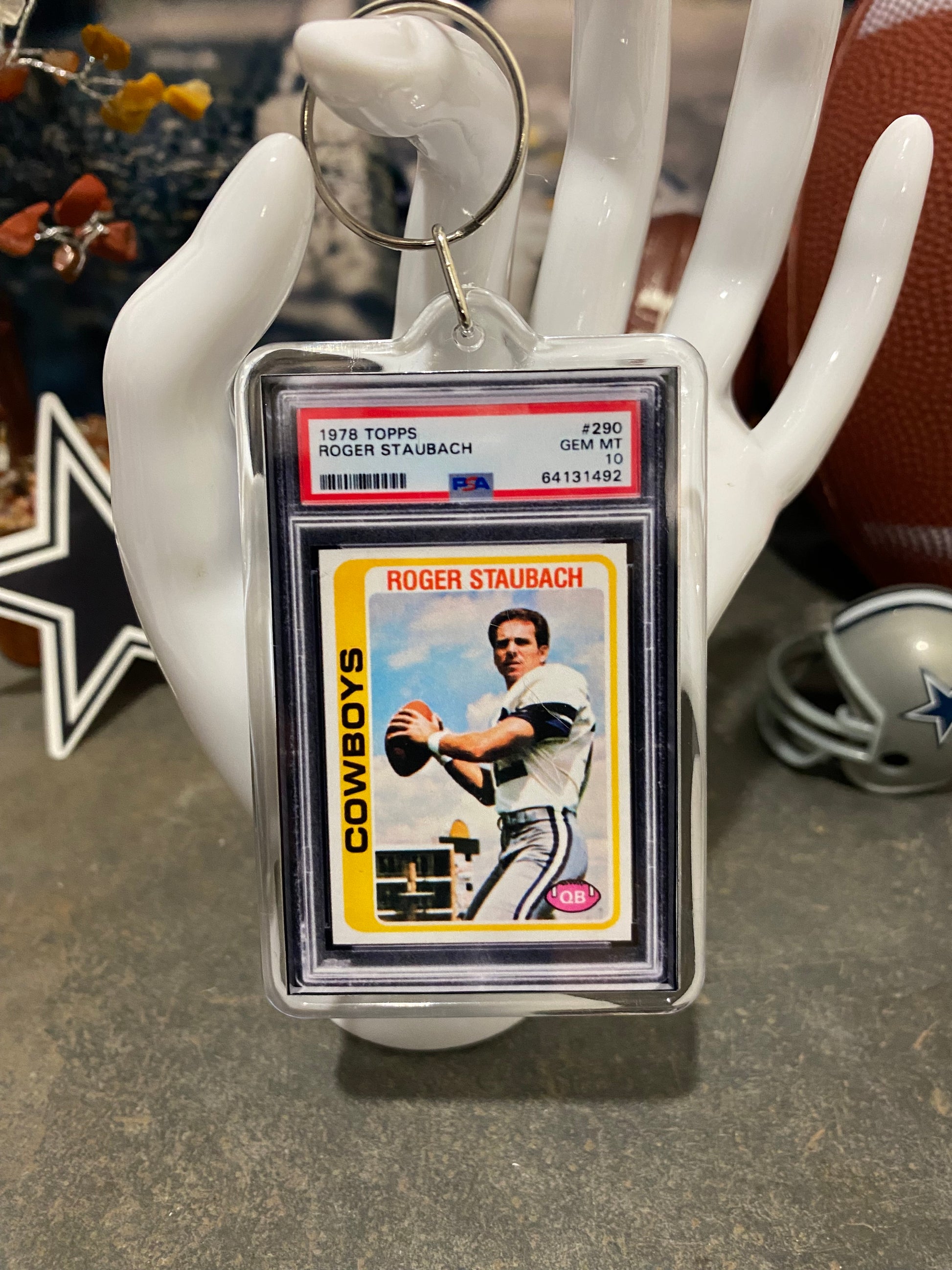 Roger Staubach PSA slab