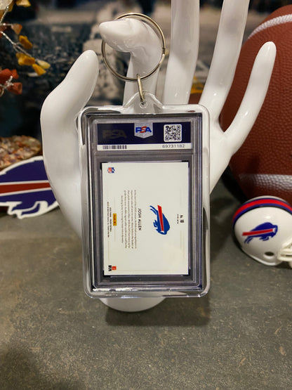 2020 Panini Prizm Josh Allen Colorblast PSA Slab Keychain