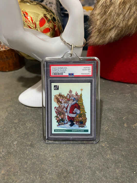 2022 Donruss Santa Claus Downtown PSA Slab Keychain