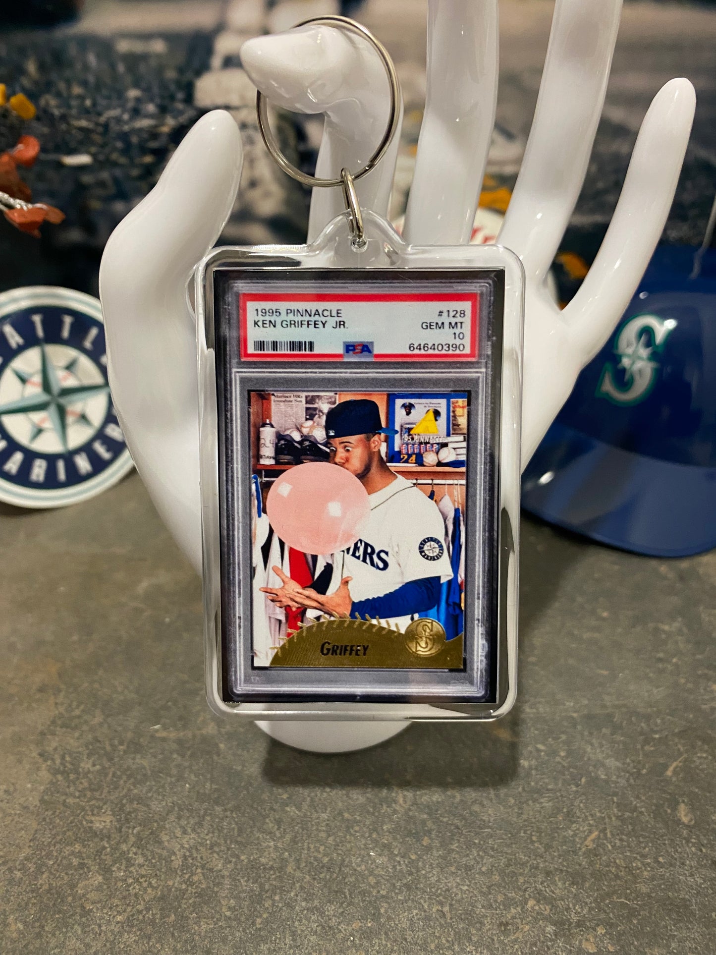 1995 Pinnacle Ken Griffey Jr. PSA Slab Keychain