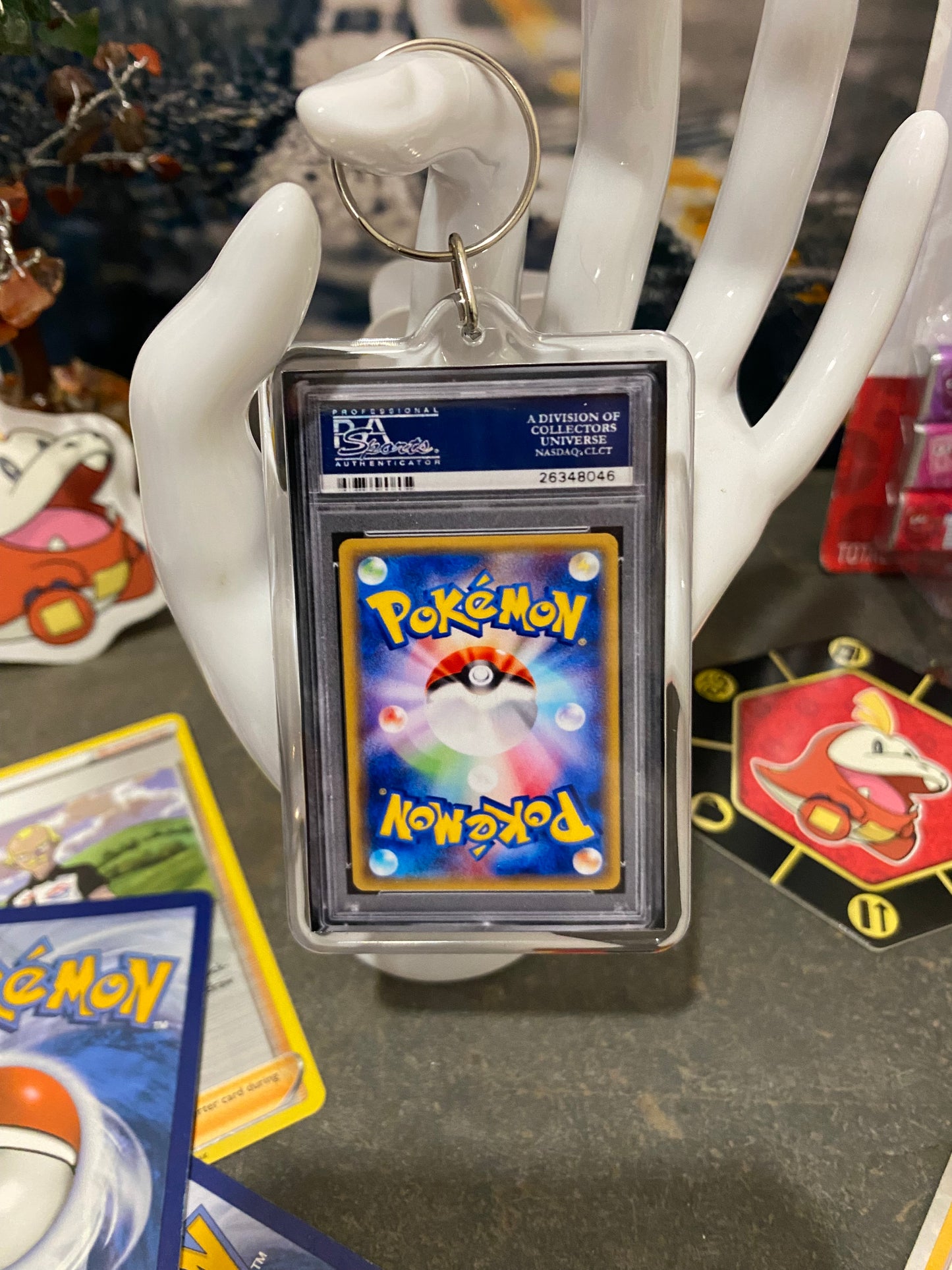 2021 Pokémon Japanese Pikachu PSA Slab Keychain