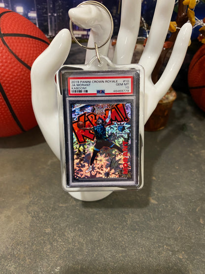 2019 Panini Ja Morant Kaboom! PSA Slab Keychain